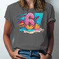 Baseball Drip Ice Cream 67 Graffiti Splash Melt Unisex Jersey T-Shirt Baseball Drip Ice Cream 67 Graffiti Splash Melt Unisex Jersey T-Shirt