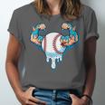 Baseball Drip Ice Cream Strong Character Unisex Jersey T-Shirt