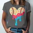Baseball Drip Melting Ice Cream Baseball Heart Boys Girls Unisex Jersey T-Shirt Baseball Drip Melting Ice Cream Baseball Heart Boys Girls Unisex Jersey T-Shirt