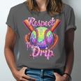 Baseball Drip Respect The Drip Purple Ice Cream Sprinkles Unisex Jersey T-Shirt