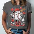 Baseball Drip Valentine Boys Women Men Hearts Sport Love Unisex Jersey T-Shirt Baseball Drip Valentine Boys Women Men Hearts Sport Love Unisex Jersey T-Shirt