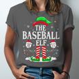 The Baseball Elf Christmas Sport Lovers Xmas Elf Unisex Jersey T-Shirt