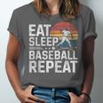 Baseball Fan Vintage Retro Eat Sleep Baseball Repeat Unisex Jersey T-Shirt Baseball Fan Vintage Retro Eat Sleep Baseball Repeat Unisex Jersey T-Shirt