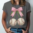 Baseball Girls Women Coquette Pink Bow Baseball Unisex Jersey T-Shirt Baseball Girls Women Coquette Pink Bow Baseball Unisex Jersey T-Shirt
