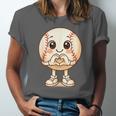 Baseball With Heart Hands Love Cute Baseball Unisex Jersey T-Shirt Baseball With Heart Hands Love Cute Baseball Unisex Jersey T-Shirt