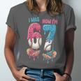 Baseball Ice Cream I Was 6 Now I'm 7 67 Birthday Boy Unisex Jersey T-Shirt Baseball Ice Cream I Was 6 Now I'm 7 67 Birthday Boy Unisex Jersey T-Shirt