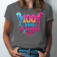 Baseball Ice Cream Drip 100 Days Of School Boys Girls 100th Unisex Jersey T-Shirt Baseball Ice Cream Drip 100 Days Of School Boys Girls 100th Unisex Jersey T-Shirt