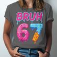 Baseball Ice Cream Drip Number 67 Player Or 67th Birthday Unisex Jersey T-Shirt