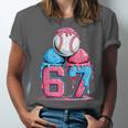 Baseball Ice Cream Drip Six Seven Gen Alpha Meme 67 Unisex Jersey T-Shirt
