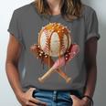 Baseball Ice Cream Drip Style Melting Ice Cream Youth Teen Unisex Jersey T-Shirt