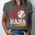 Baseball Nana Baseball Heart Family Matching Unisex Jersey T-Shirt