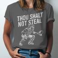 Baseball Player Catcher Thou Shalt Not Steal Coach Baseball Unisex Jersey T-Shirt Baseball Player Catcher Thou Shalt Not Steal Coach Baseball Unisex Jersey T-Shirt