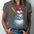 Baseball Snowman Merry Christmas Xmas Pajamas Men Women Kids Unisex Jersey T-Shirt