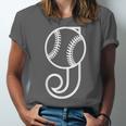Baseball Sport Player Monogram Cool Initial Letter J Unisex Jersey T-Shirt Baseball Sport Player Monogram Cool Initial Letter J Unisex Jersey T-Shirt