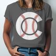 Baseball Sport Player Graphic Monogram Initial Letter C Unisex Jersey T-Shirt