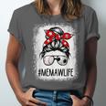 Bleached Memaw Life Soccer Messy Bun Baseball Game Day Unisex Jersey T-Shirt Bleached Memaw Life Soccer Messy Bun Baseball Game Day Unisex Jersey T-Shirt