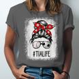 Bleached Tia Life Soccer Messy Bun Baseball Game Day Unisex Jersey T-Shirt Bleached Tia Life Soccer Messy Bun Baseball Game Day Unisex Jersey T-Shirt