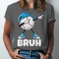 Boys Baseball Graphic Tee Teen Apparel Cute Meme Bruh Unisex Jersey T-Shirt
