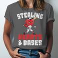 Boys Baseball Valentines Shirt Sterling Hearts Baseball Unisex Jersey T-Shirt