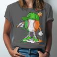 Boys St Patricks Day Irish Flag Kids Baseball Ice Cream Drip Unisex Jersey T-Shirt