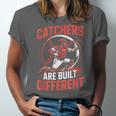 Catchers Are Built Different Baseball Catcher Unisex Jersey T-Shirt Catchers Are Built Different Baseball Catcher Unisex Jersey T-Shirt