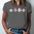 Christmas Baseball Player X-Mas Balls Unisex Jersey T-Shirt