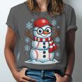 Christmas Baseball Snowman Xmas Pajamas Women Men Boys Unisex Jersey T-Shirt Christmas Baseball Snowman Xmas Pajamas Women Men Boys Unisex Jersey T-Shirt