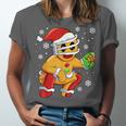 Christmas Gingerbread Man Baseball Player Catcher Unisex Jersey T-Shirt Christmas Gingerbread Man Baseball Player Catcher Unisex Jersey T-Shirt