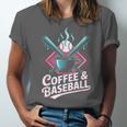 Coffee And Baseball Baseball Player Unisex Jersey T-Shirt