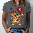 Dabbing Cool Cat Baseball 5th Birthday Unisex Jersey T-Shirt Dabbing Cool Cat Baseball 5th Birthday Unisex Jersey T-Shirt