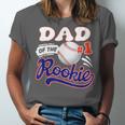 Dad Rookie Of Year 1st Birthday Baseball Theme Matching Unisex Jersey T-Shirt