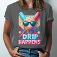 Drip Happens Baseball Ice Cream Bat And Ball With Sunglasses Unisex Jersey T-Shirt Drip Happens Baseball Ice Cream Bat And Ball With Sunglasses Unisex Jersey T-Shirt