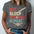 Eat Sleep Baseball Repeat Bat Ball Player Fan Unisex Jersey T-Shirt Eat Sleep Baseball Repeat Bat Ball Player Fan Unisex Jersey T-Shirt