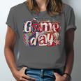 Game Day Baseball Leopard Coquette Bow Mama Mom Sister Unisex Jersey T-Shirt Game Day Baseball Leopard Coquette Bow Mama Mom Sister Unisex Jersey T-Shirt