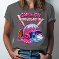 Game Kindergarten Baseball Ice Cream Drip On Back To School Unisex Jersey T-Shirt