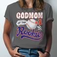GodMom Rookie Of Year 1st Birthday Baseball Theme Matching Unisex Jersey T-Shirt