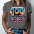 Happy 100 Days Of School Baseball Drip For Kids Teachers Unisex Jersey T-Shirt Happy 100 Days Of School Baseball Drip For Kids Teachers Unisex Jersey T-Shirt
