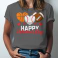 Happy Valentine’s Day Basketball Football Baseball Hearts Unisex Jersey T-Shirt