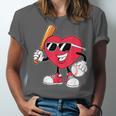 Heart Play Baseball Valentine's Day Teens Boys Girls Kids Unisex Jersey T-Shirt Heart Play Baseball Valentine's Day Teens Boys Girls Kids Unisex Jersey T-Shirt