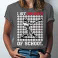 I Hit 100 Days Of School Baseball 100th Day Boys Kids Unisex Jersey T-Shirt