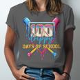 HUGvyn 100 Drippy Days Of School Baseball Ice Cream 100 Days Unisex Jersey T-Shirt HUGvyn 100 Drippy Days Of School Baseball Ice Cream 100 Days Unisex Jersey T-Shirt