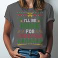 I’Ll Be Home For Christmas Baseball Ugly Sweater Unisex Jersey T-Shirt I’Ll Be Home For Christmas Baseball Ugly Sweater Unisex Jersey T-Shirt