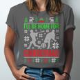 I'Ll Be Home For Christmas Baseball Xmas Unisex Jersey T-Shirt I'Ll Be Home For Christmas Baseball Xmas Unisex Jersey T-Shirt