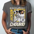 Jackson Chourio Milwaukee MLB Baseball Player MLBJCH203M Unisex Jersey T-Shirt Jackson Chourio Milwaukee MLB Baseball Player MLBJCH203M Unisex Jersey T-Shirt
