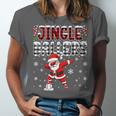 Jingle Ballers Plaid Santa Dabbing Baseball Christmas Unisex Jersey T-Shirt Jingle Ballers Plaid Santa Dabbing Baseball Christmas Unisex Jersey T-Shirt