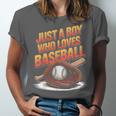 Just A Boy Who Loves Baseball Player Kids Unisex Jersey T-Shirt