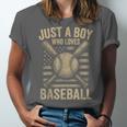 Just a Boy Who Loves Baseball Unisex Jersey T-Shirt Just a Boy Who Loves Baseball Unisex Jersey T-Shirt