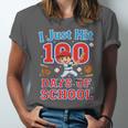 I Just Hit 100 Days Of School Baseball 100th Day Boys Kids Unisex Jersey T-Shirt