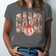 Leopard Checkered Game Day Baseball Coquette Bow Women Girls Unisex Jersey T-Shirt Leopard Checkered Game Day Baseball Coquette Bow Women Girls Unisex Jersey T-Shirt