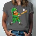 Leprechaun Playing Baseball St Patricks Day Men Boys Kids Unisex Jersey T-Shirt Leprechaun Playing Baseball St Patricks Day Men Boys Kids Unisex Jersey T-Shirt